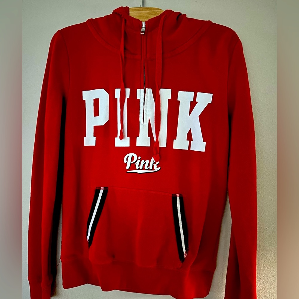 Victoria’s Secret PINK half zip pullover hoodie